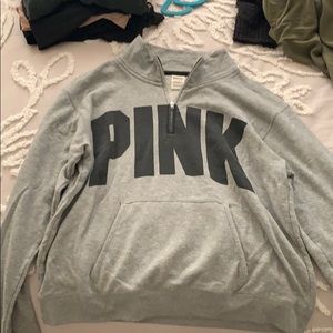 VS PINK quarter zip sweatshirt